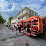 Ein Feuerwehrauto im Briegelacker