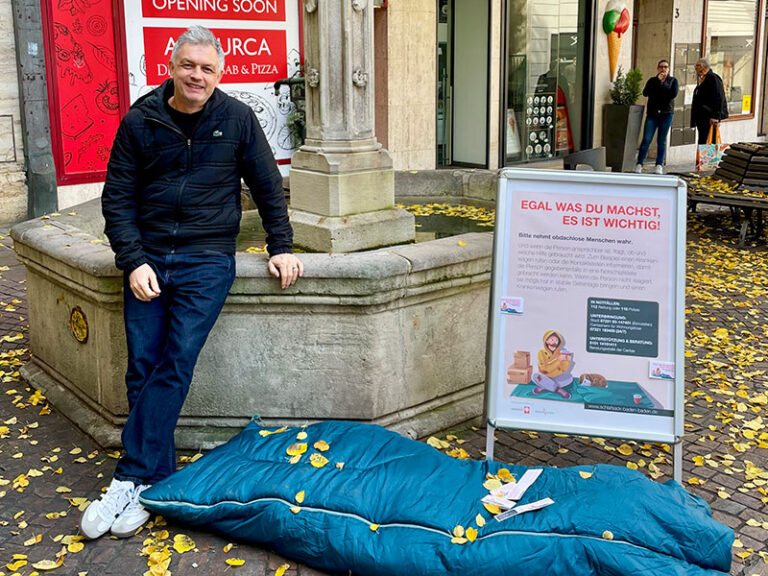 Kälteschutzaktion in der Baden-Badener Innenstadt