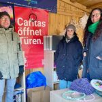 Von links nach rechts: Frank Herzberger, Léna Belmadani und Katharina Thomas vom Caritas-verband Baden-Baden e.V.