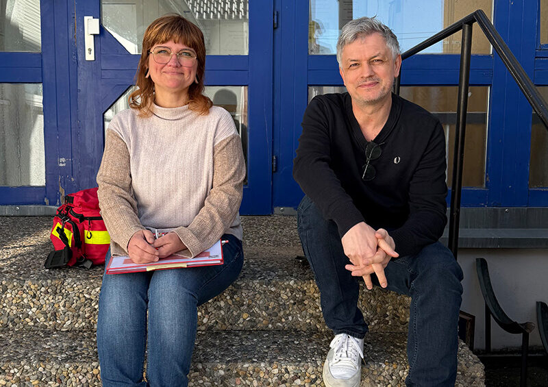 Bild Von links nach rechts: Alexandra Huber-Hennig und Christi-an Frisch