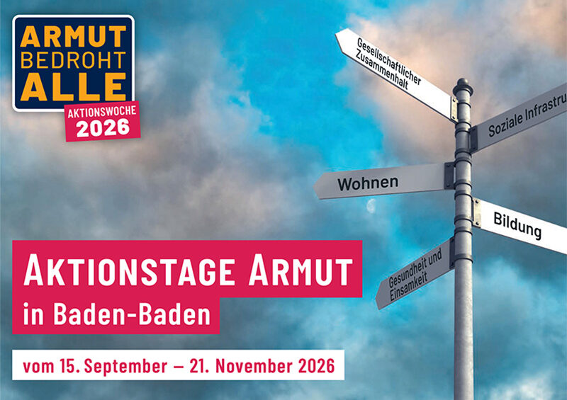 Plakat zur Armutskampagne
